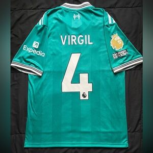 Virgil #4 Away M-XL Soccer Jersey 2025 England Green Van Dijk